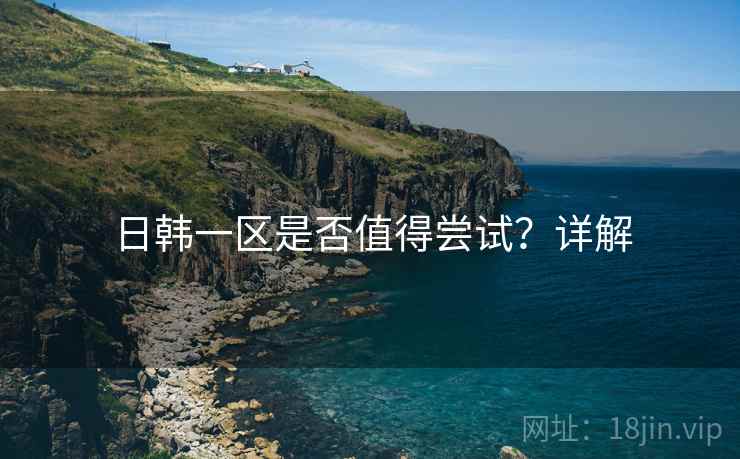 日韩一区是否值得尝试？详解